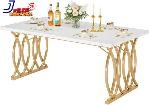 Modern dining table large - dining, 63"